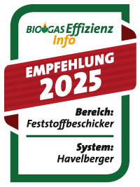 Biogaseffizienz Info - Feststoffbeschicker - Empfehlung 2025
