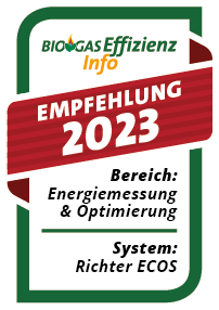 Biogaseffizienz Info - Energiemessung & Optimierung - Empfehlung 2023