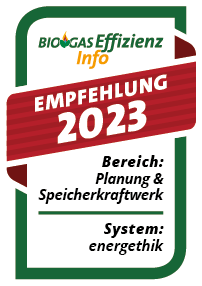 Biogaseffizienz Info - Planung & Speicherkraftwerk - Empfehlung 2023