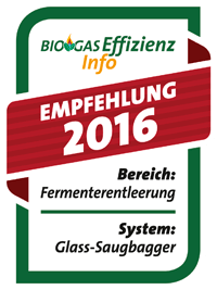 Biogaseffizienz Info - Fermenterentleerung - Empfehlung 2016