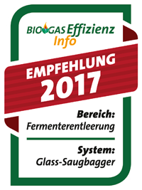 Biogaseffizienz Info - Fermenterentleerung - Empfehlung 2017