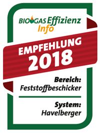 Biogaseffizienz Info - Feststoffbeschicker - Empfehlung 2018